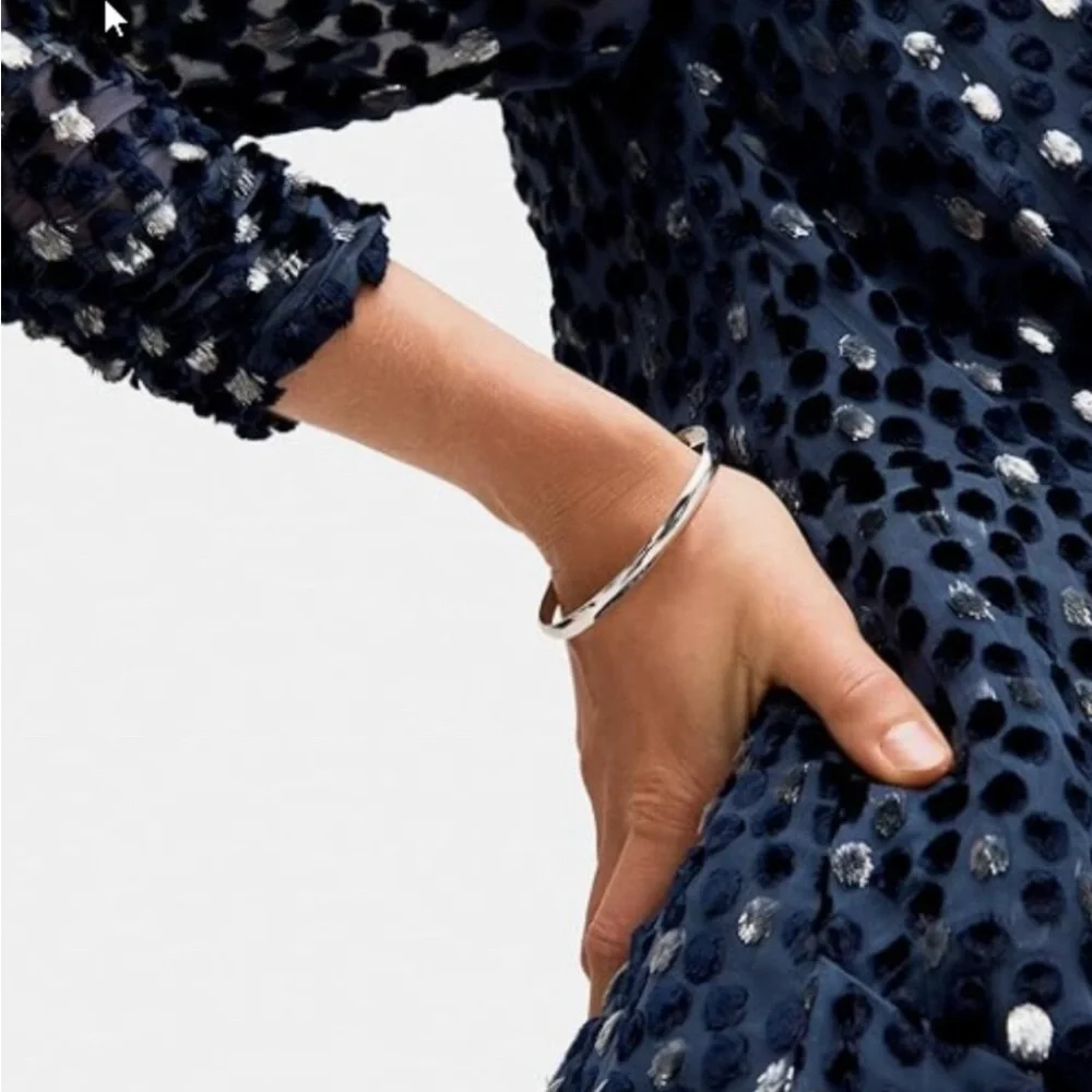 Kate Spade Find the Silver Lining Idiom Bangle (NWOT) - Picture 3 of 3